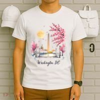 Retro Vintage Washington DC Pride Souvenir Blossom  T-Shirt thumb 6