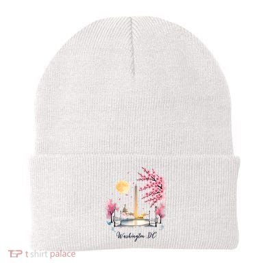 Retro Vintage Washington DC Pride Souvenir Blossom  Beanie