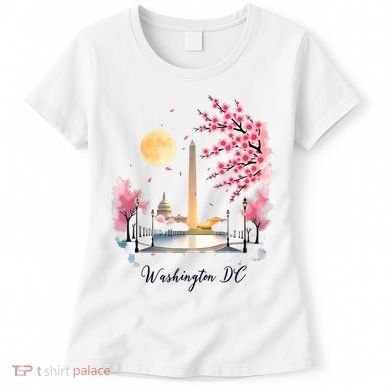 Retro Vintage Washington DC Pride Souvenir Blossom  Women's T-Shirt