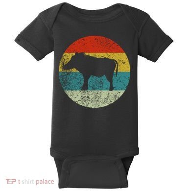 Retro Vintage Warthog Baby Bodysuit