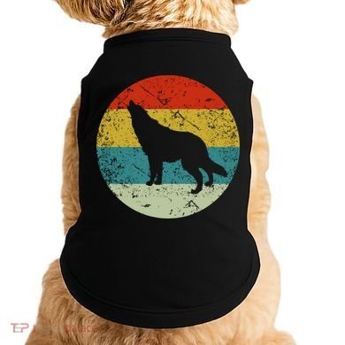 Retro Vintage Wolf Doggie Tank