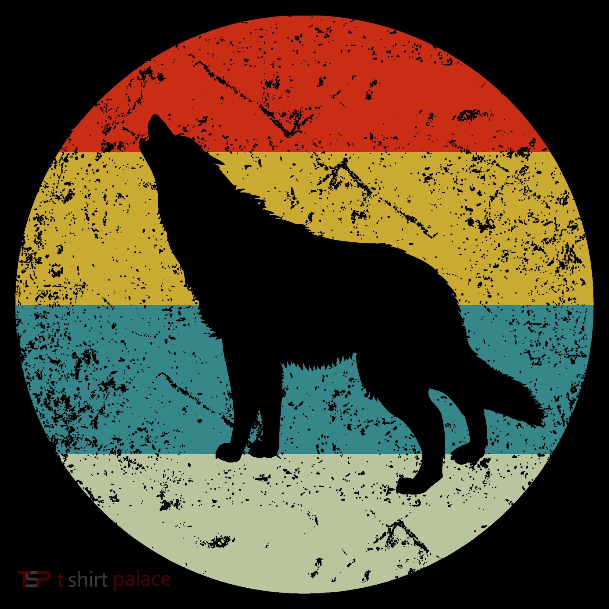 Retro Vintage Wolf T-Shirt