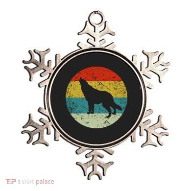 Retro Vintage Wolf Ornament