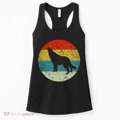 Retro Vintage Wolf Women's Tank Top