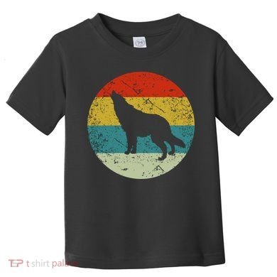 Retro Vintage Wolf Toddler T-Shirt