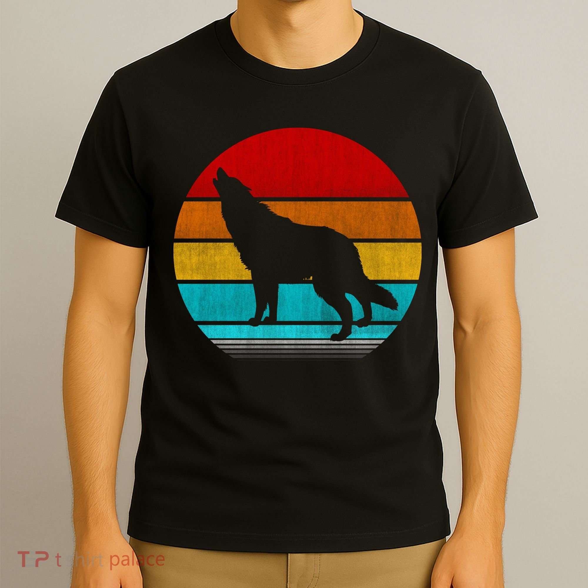 Retro Vintage Wolf T-Shirt