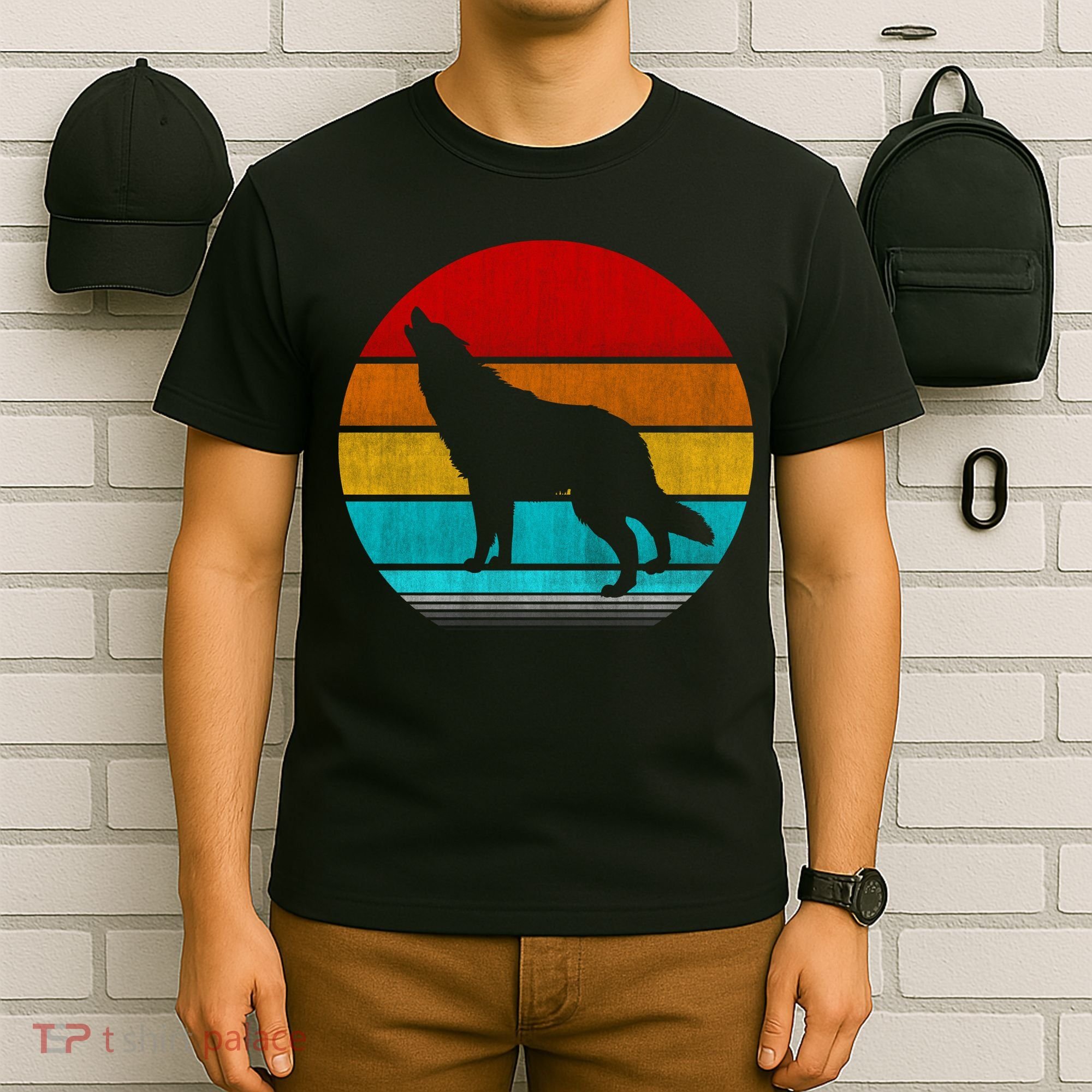 Retro Vintage Wolf T-Shirt