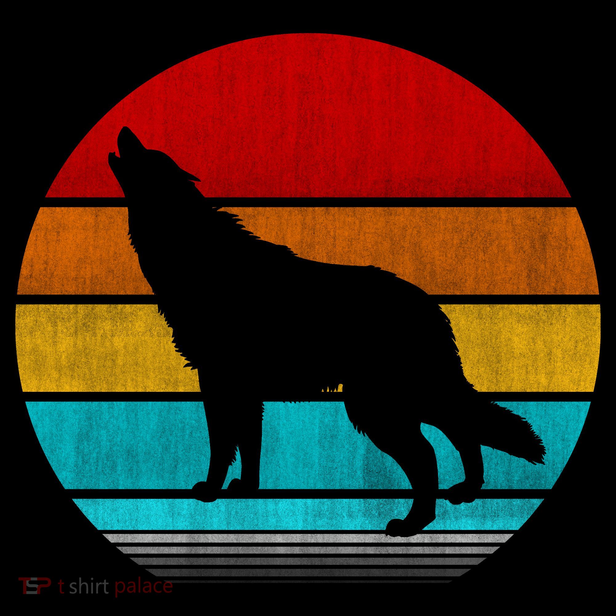 Retro Vintage Wolf T-Shirt