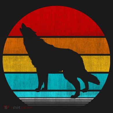 Retro Vintage Wolf Impact Tech Backpack