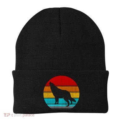 Retro Vintage Wolf Beanie