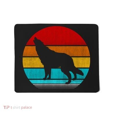Retro Vintage Wolf Mousepad
