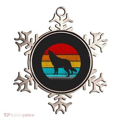 Retro Vintage Wolf Ornament