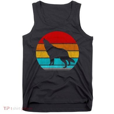 Retro Vintage Wolf Tank Top
