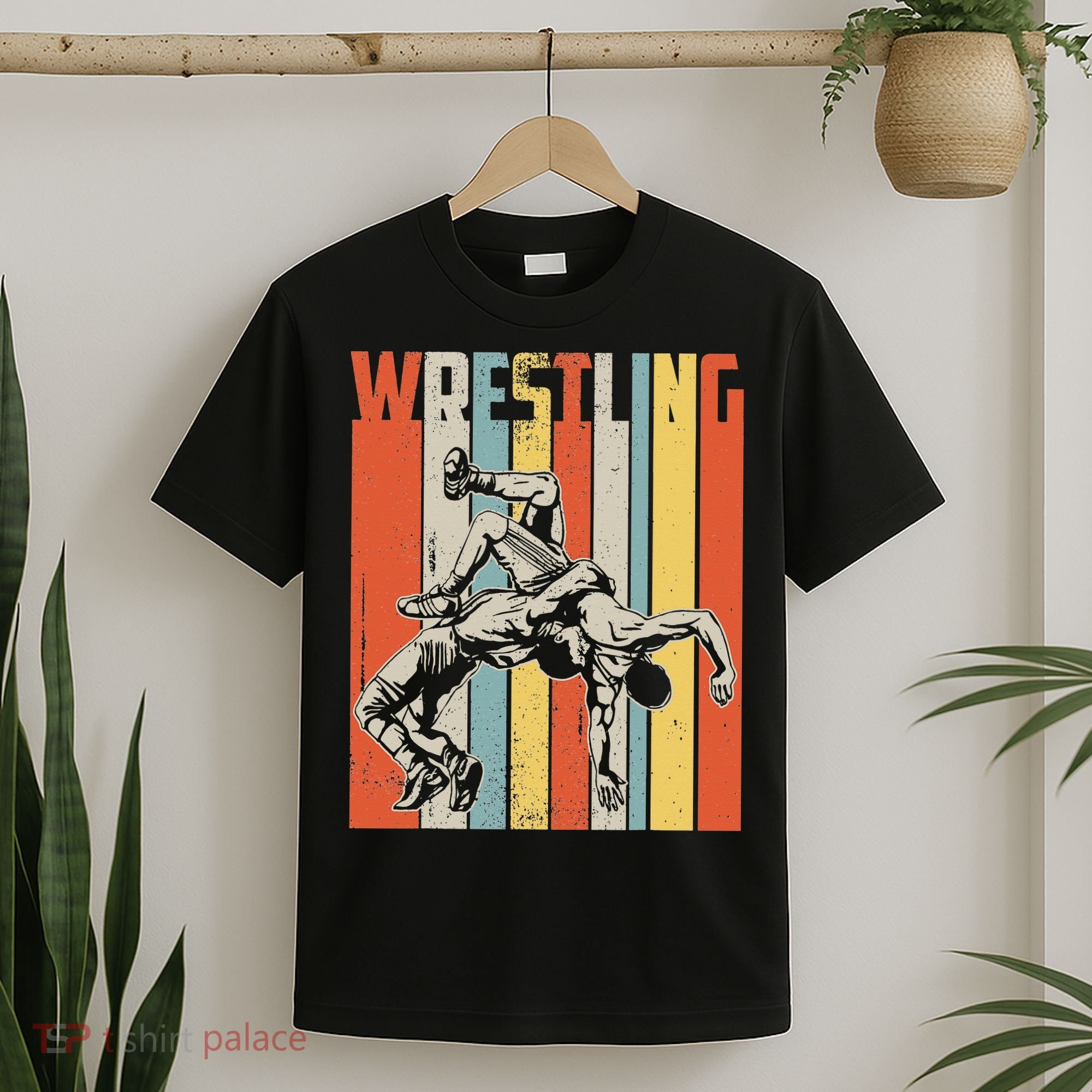 Retro Vintage Wrestling Player Gifts  T-Shirt