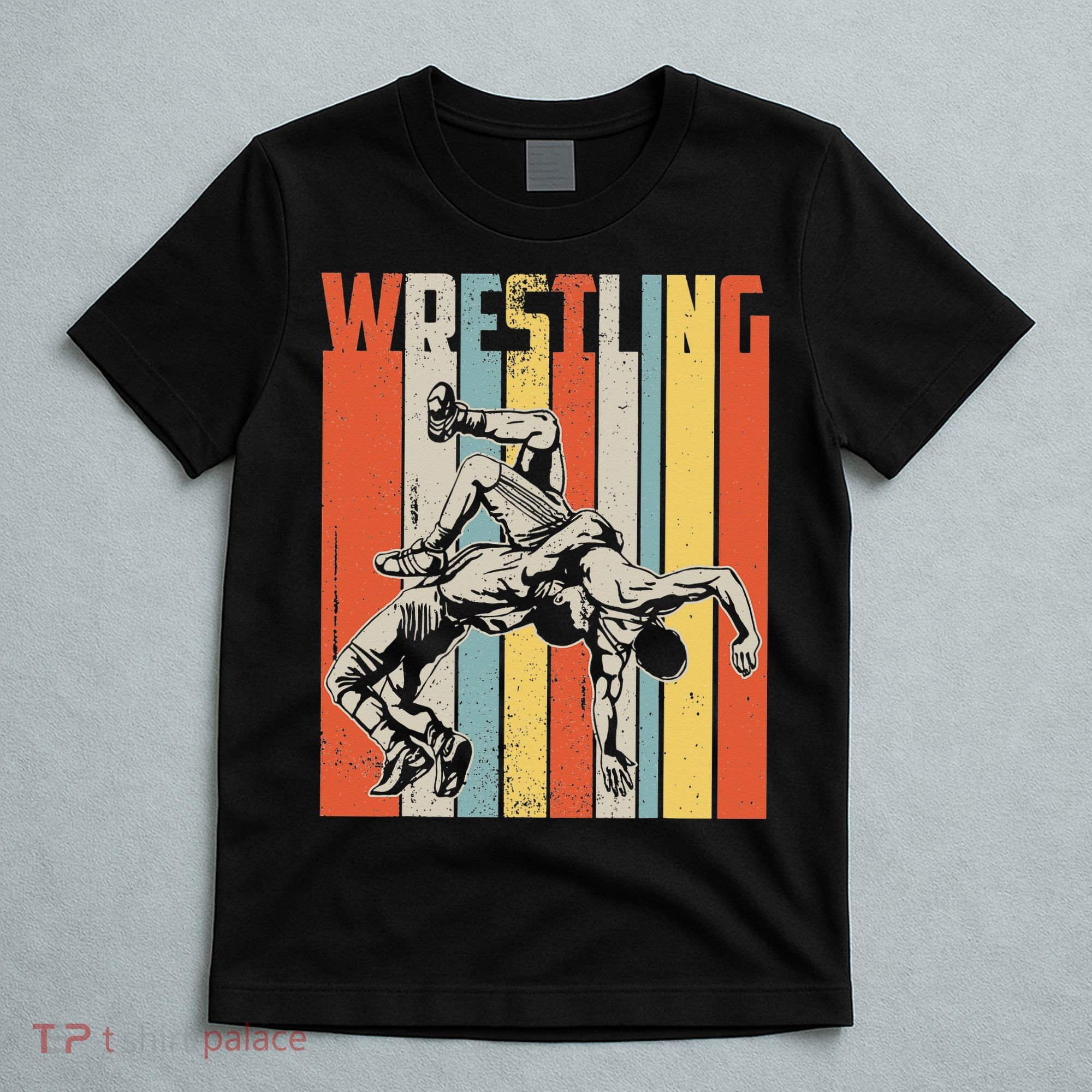 Retro Vintage Wrestling Player Gifts  T-Shirt