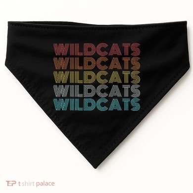 Retro Vintage Wildcats USA-Made Doggie Bandana