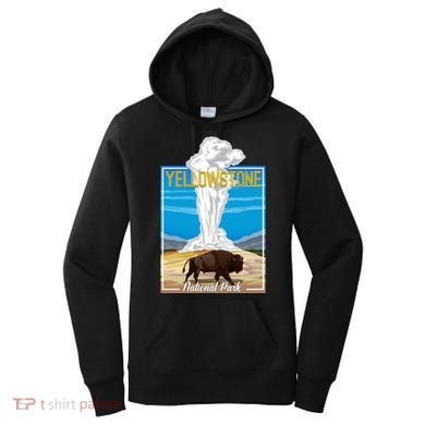 Retro Vintage Yellowstone National Park Women's Hoodie