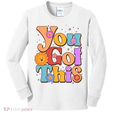 Retro Vintage You Got This Kids Long Sleeve Shirt
