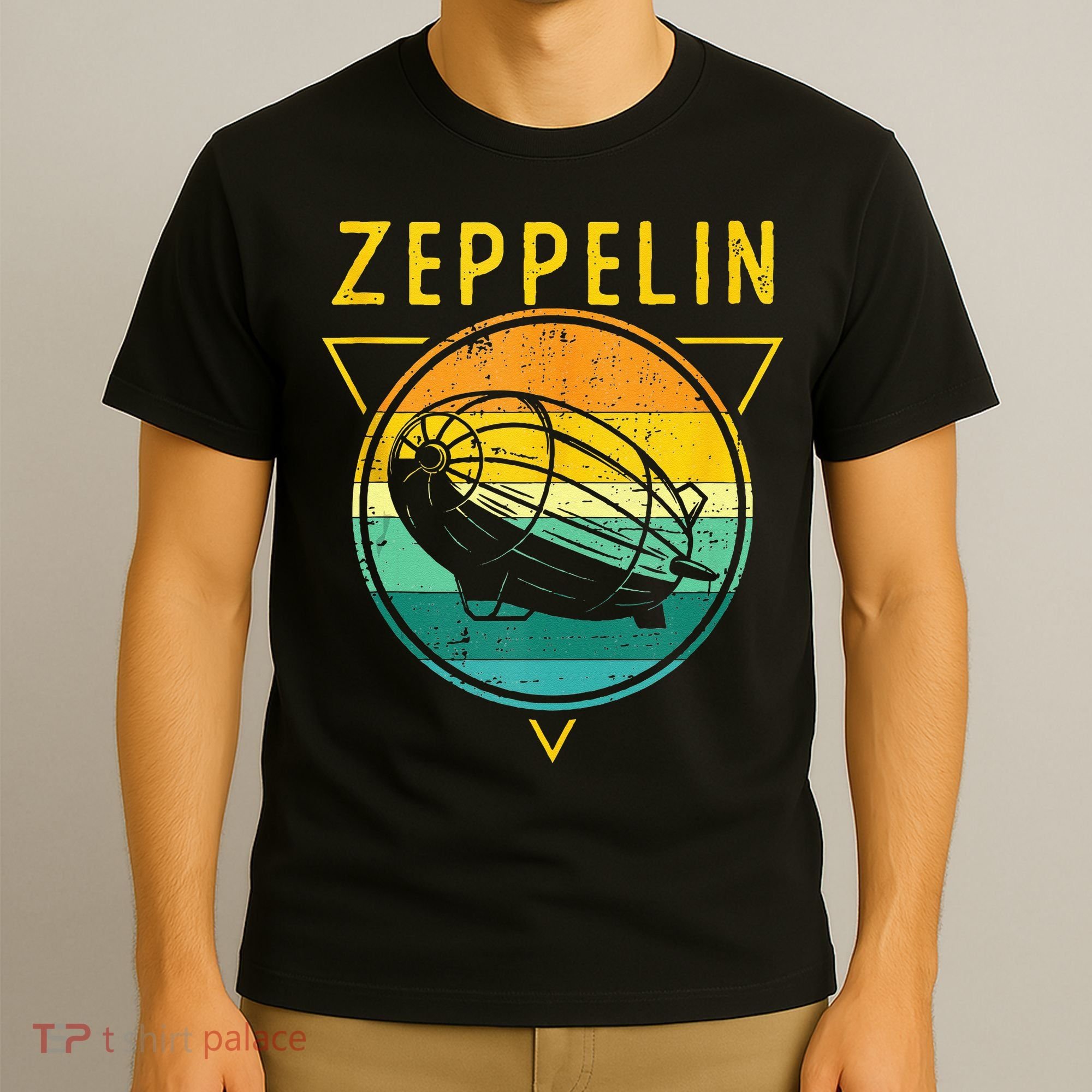 Retro Vintage Zeppelin 70s 80s Dirigible Airship T-Shirt