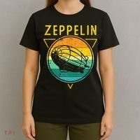 Retro Vintage Zeppelin 70s 80s Dirigible Airship T-Shirt thumb 4