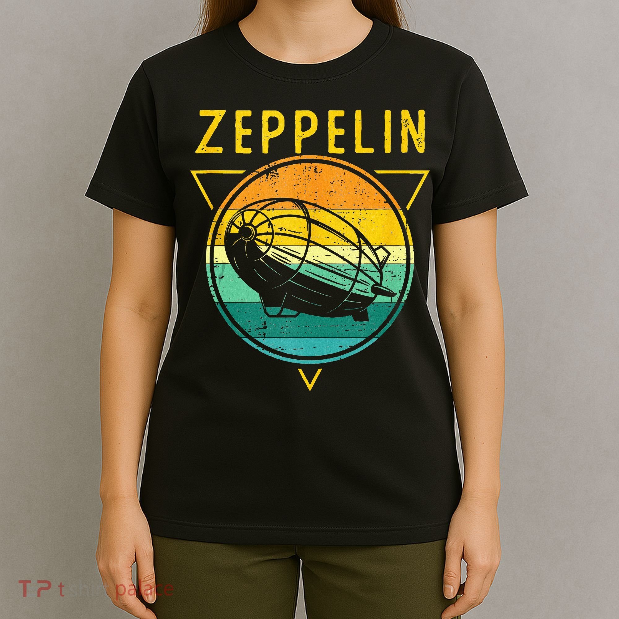 Retro Vintage Zeppelin 70s 80s Dirigible Airship T-Shirt