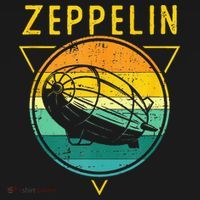 Retro Vintage Zeppelin 70s 80s Dirigible Airship T-Shirt thumb 7