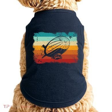 Retro Vintage Zeppelin Dirigible Airship Zepplin Lover Doggie Tank