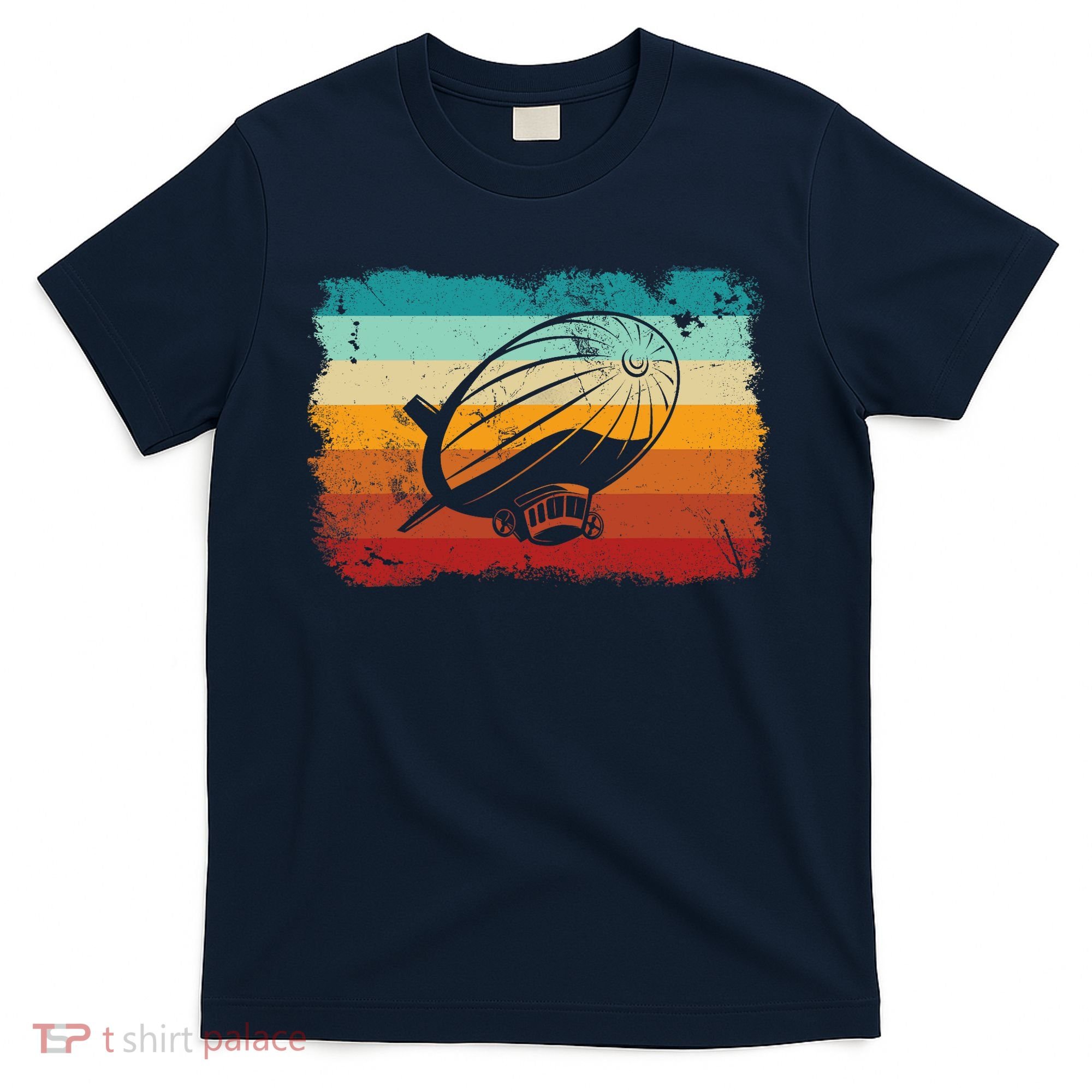 Retro Vintage Zeppelin Dirigible Airship Zepplin Lover T-Shirt