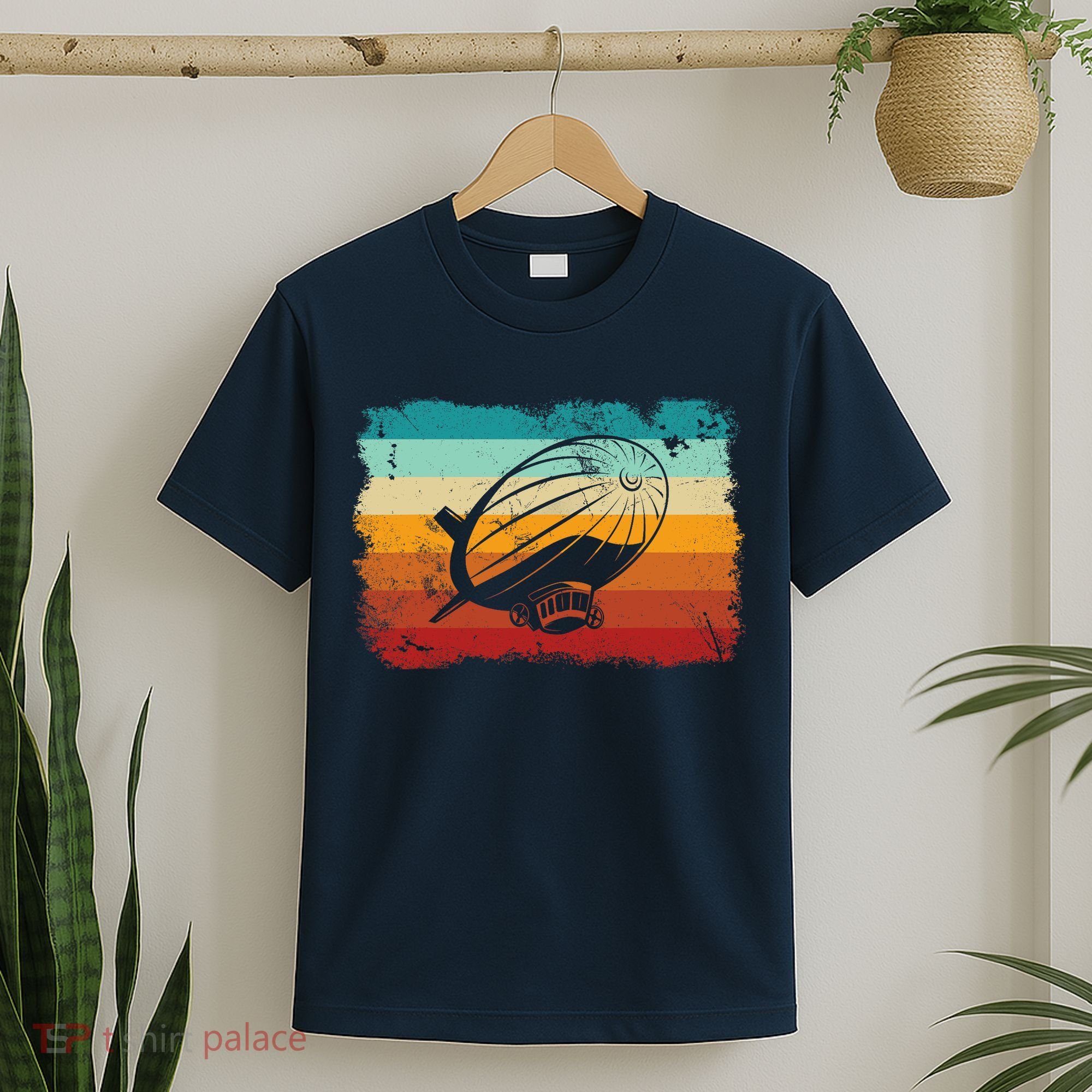 Retro Vintage Zeppelin Dirigible Airship Zepplin Lover T-Shirt