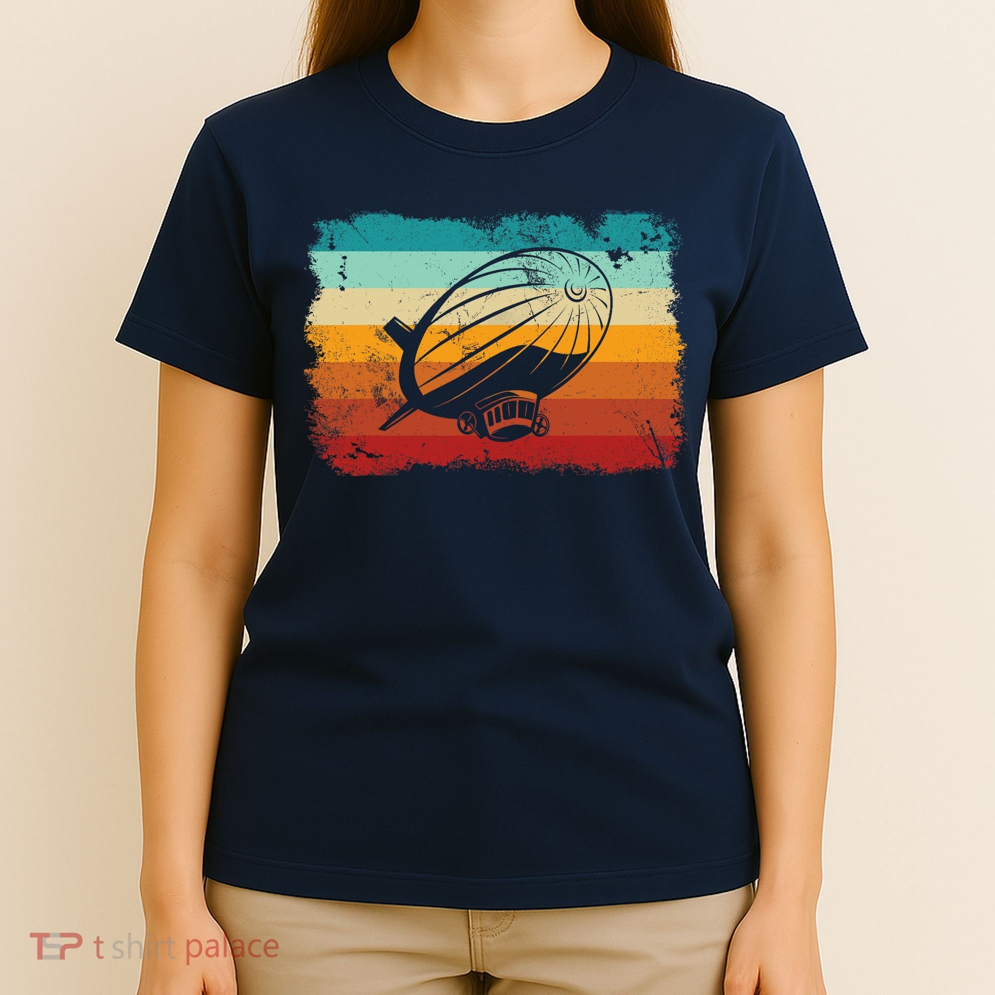 Retro Vintage Zeppelin Dirigible Airship Zepplin Lover T-Shirt
