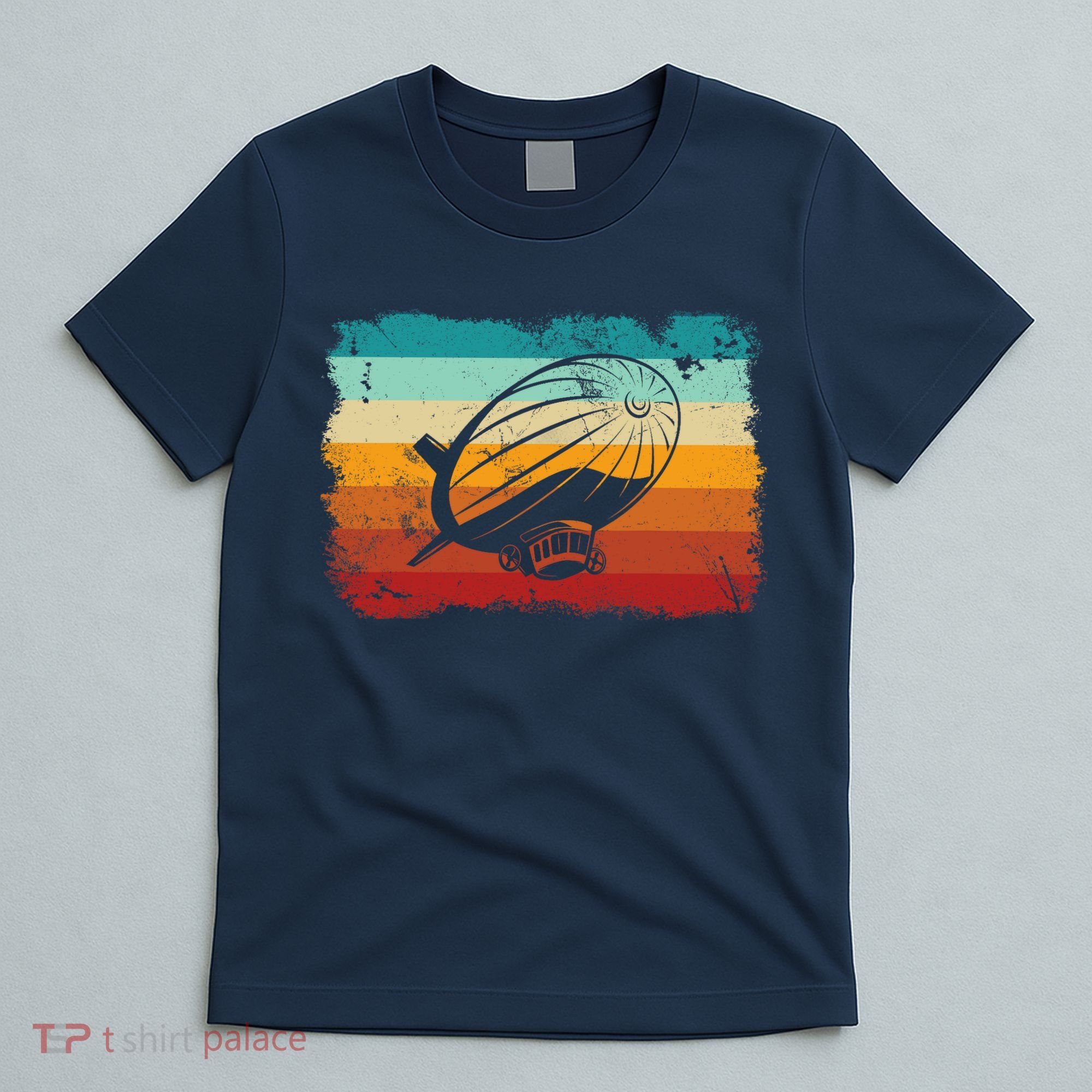 Retro Vintage Zeppelin Dirigible Airship Zepplin Lover T-Shirt