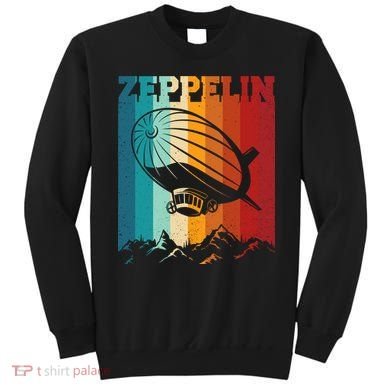 Retro Vintage Zeppelin Dirigible Airship Zepplin Lover Sweatshirt