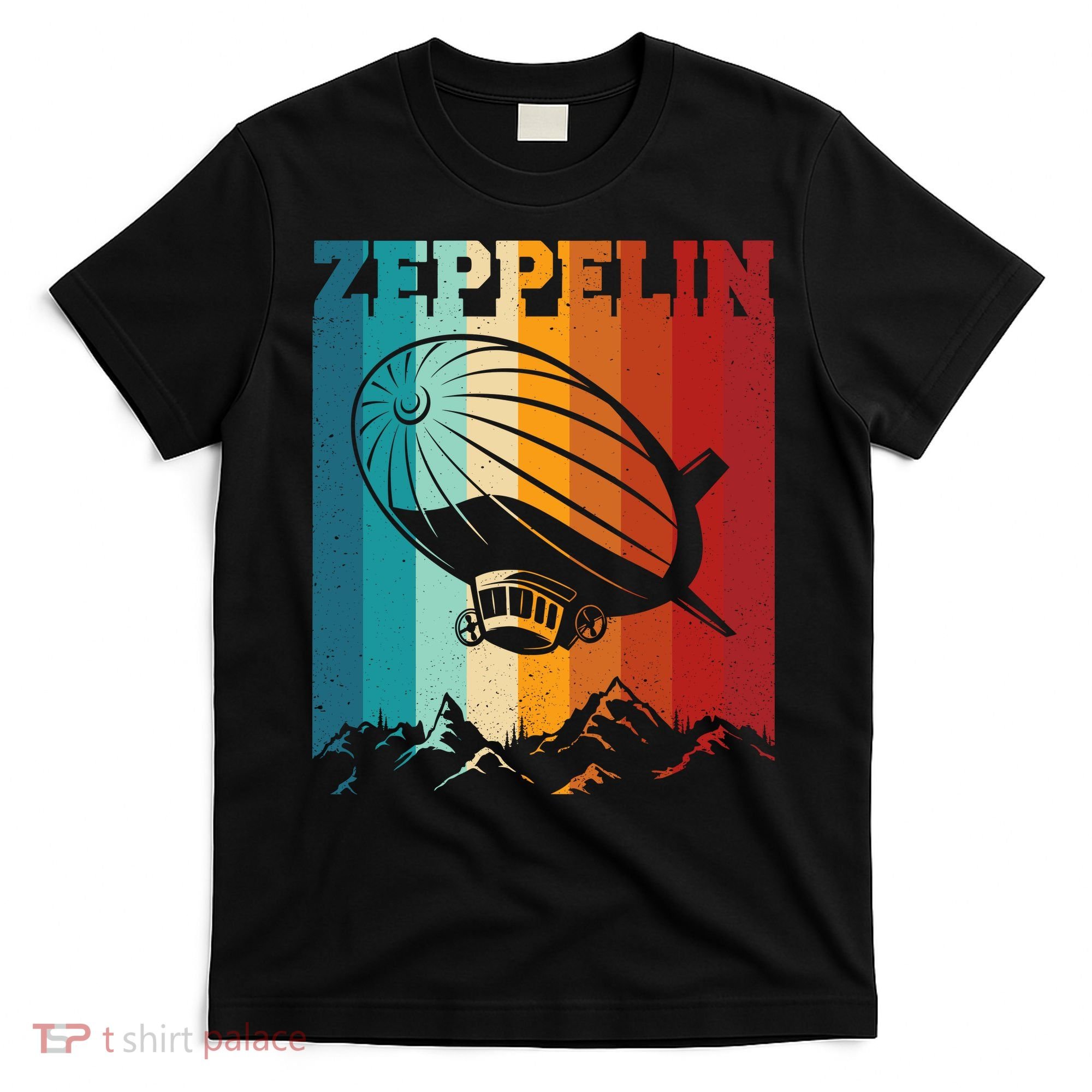 Retro Vintage Zeppelin Dirigible Airship Zepplin Lover T-Shirt