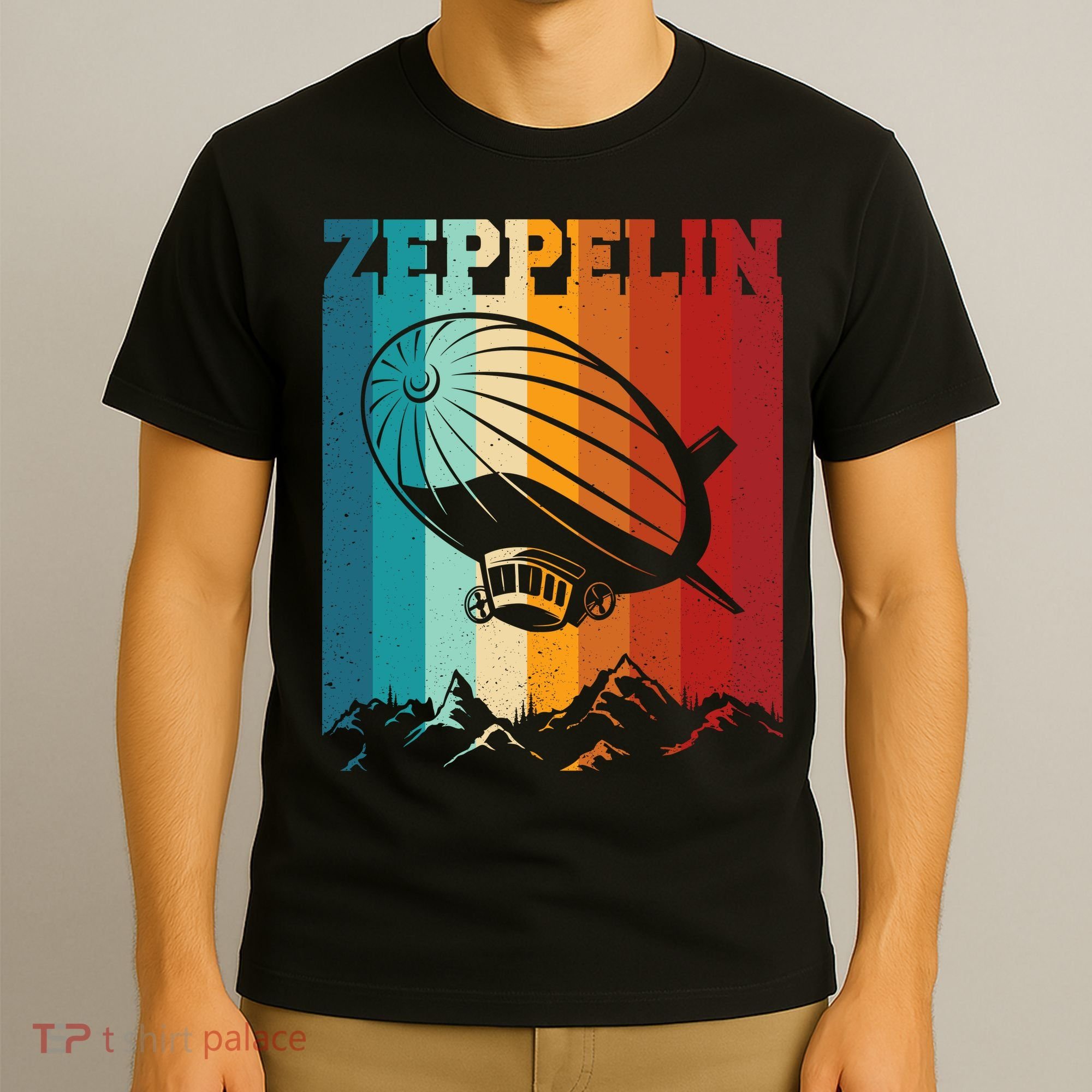 Retro Vintage Zeppelin Dirigible Airship Zepplin Lover T-Shirt