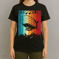 Retro Vintage Zeppelin Dirigible Airship Zepplin Lover T-Shirt thumb 4
