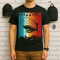 Retro Vintage Zeppelin Dirigible Airship Zepplin Lover T-Shirt thumb 6