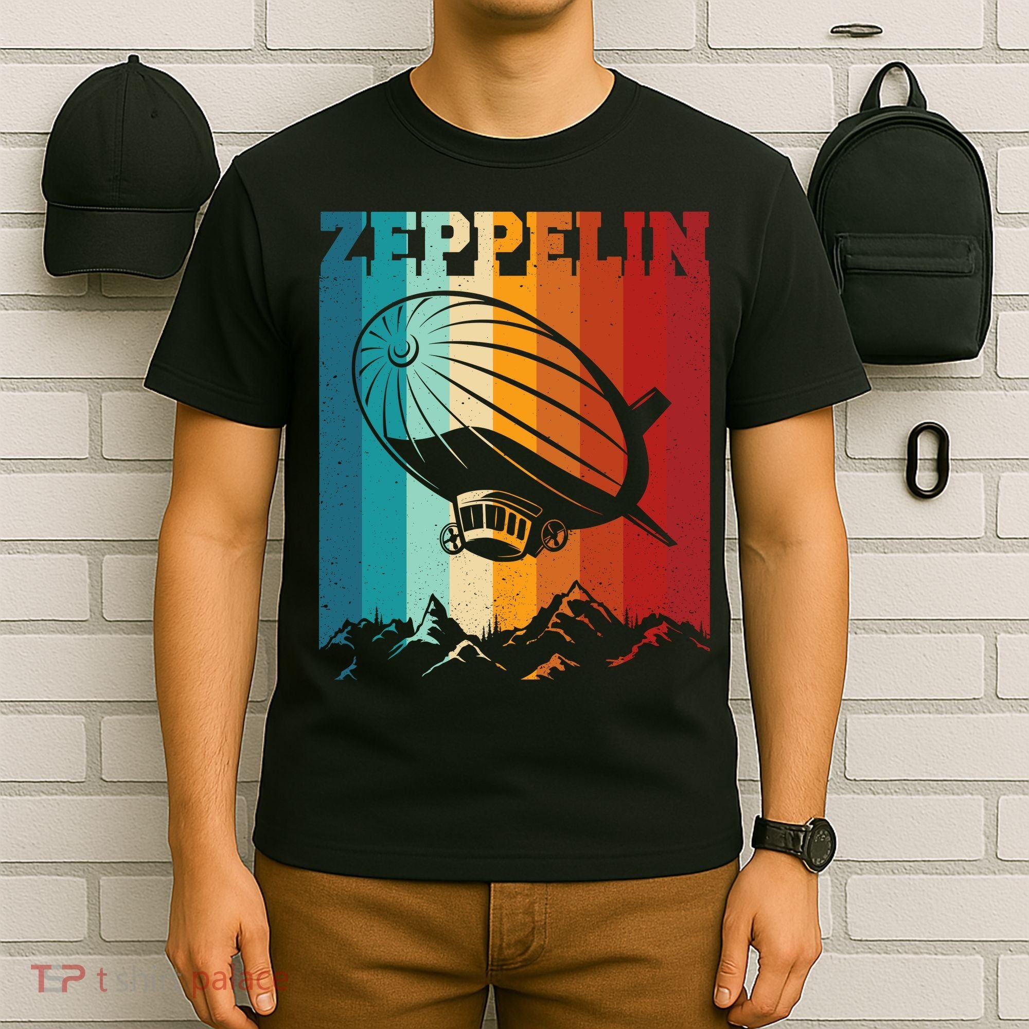 Retro Vintage Zeppelin Dirigible Airship Zepplin Lover T-Shirt