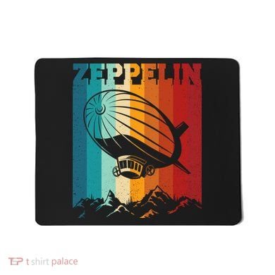 Retro Vintage Zeppelin Dirigible Airship Zepplin Lover Mousepad