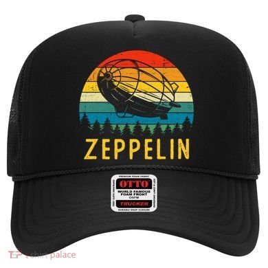 Retro Vintage Zeppelin 70s 80s Dirigible Airship Gift Hat