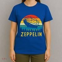 Retro Vintage Zeppelin 70s 80s Dirigible Airship Gift T-Shirt thumb 4