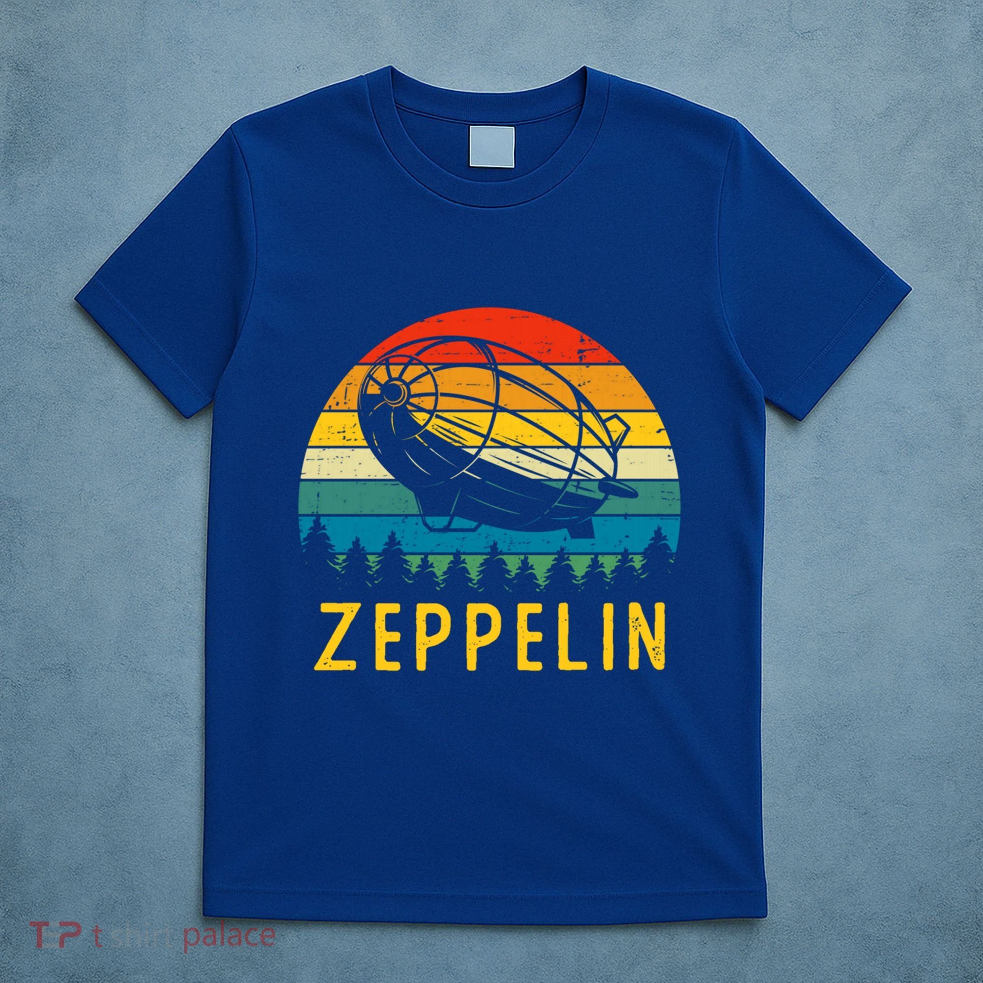 Retro Vintage Zeppelin 70s 80s Dirigible Airship Gift T-Shirt