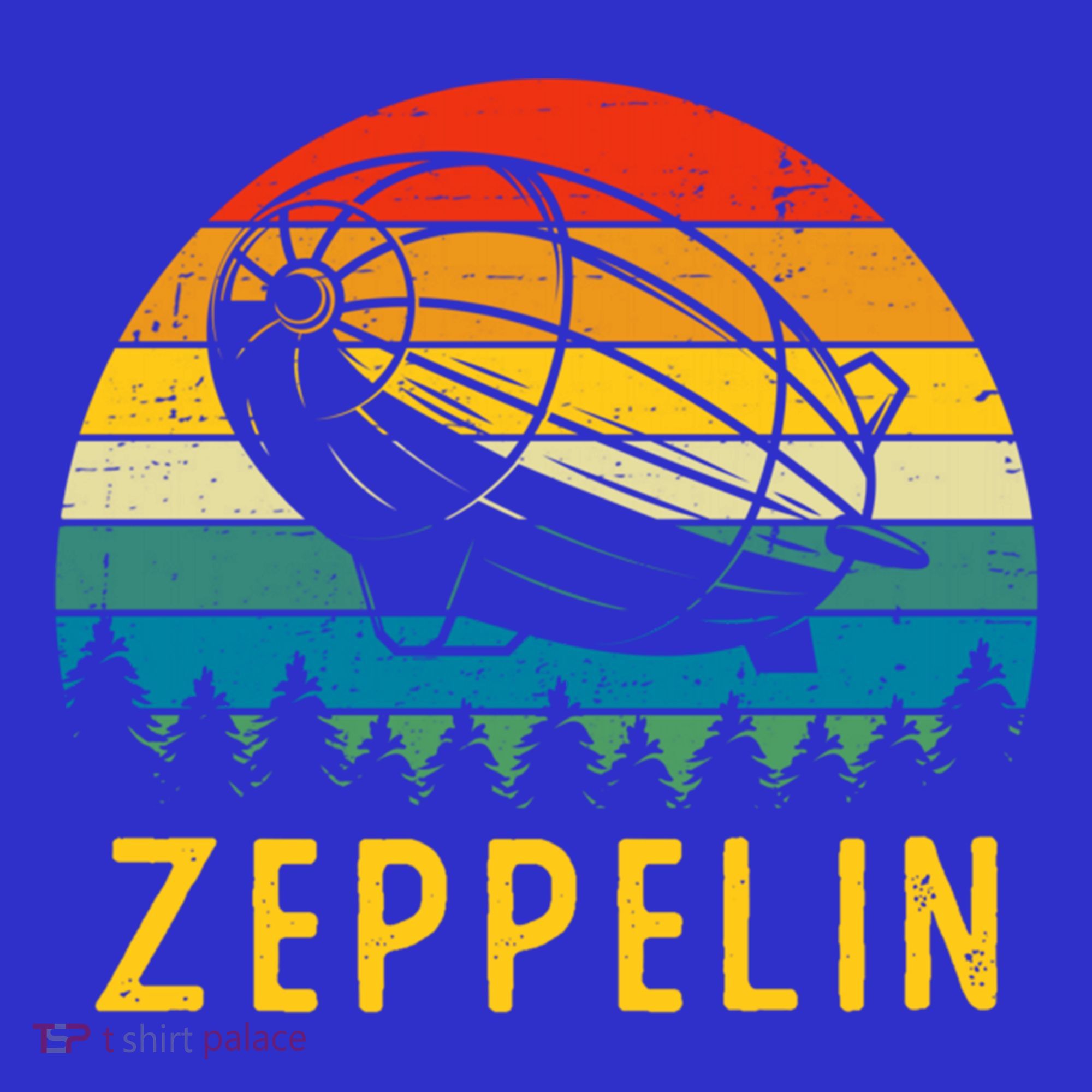 Retro Vintage Zeppelin 70s 80s Dirigible Airship Gift T-Shirt