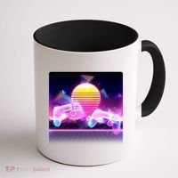Retro Wave 80's Video Game Controllers Coffee Mug thumb 1