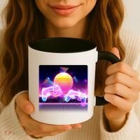 Retro Wave 80's Video Game Controllers Coffee Mug thumb 3