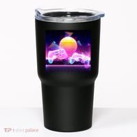 Retro Wave 80's Video Game Controllers Tumbler thumb 0