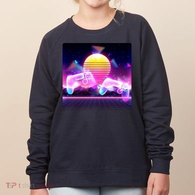 Retro Wave 80's Video Game Controllers Women's Sweatshirt