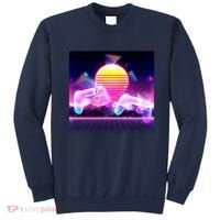 Retro Wave 80's Video Game Controllers Sweatshirt thumb 0