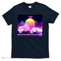 Retro Wave 80's Video Game Controllers T-Shirt thumb 0