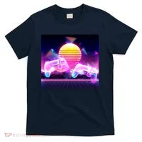 Retro Wave 80's Video Game Controllers T-Shirt thumb 0