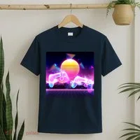 Retro Wave 80's Video Game Controllers T-Shirt thumb 2